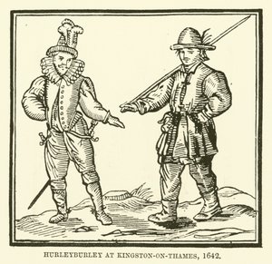 Tumulte à Kingston-on-Thames, 1642 - English School
